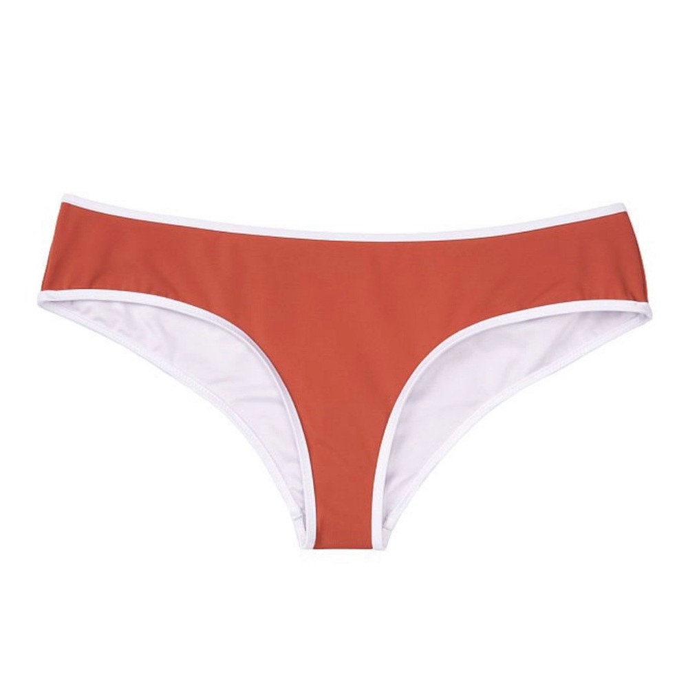 Victoria’s Secret Como Cheeky Bottom Ginger Glaze (Orange/White piping) L